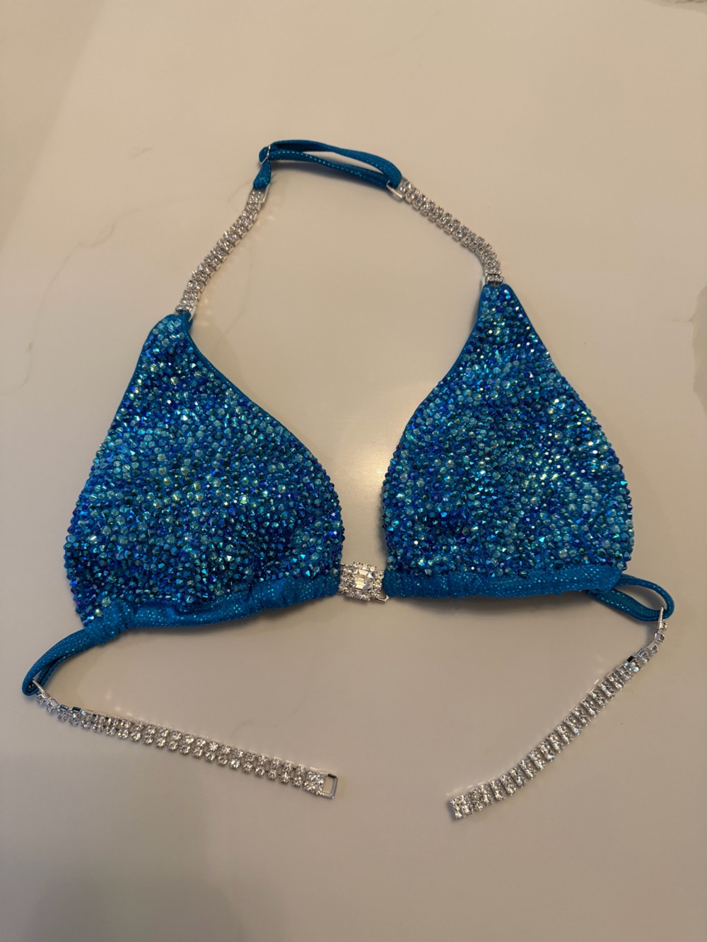 Turquoise Bikini Competition Suit